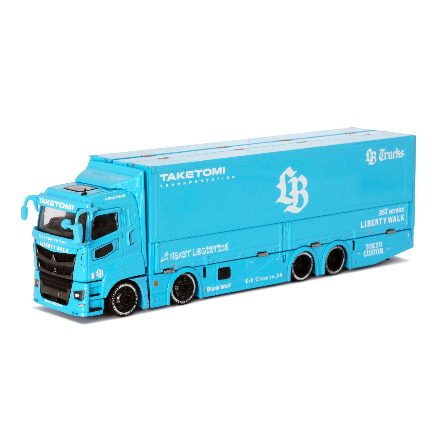 1/64 Mitsubishi FUSO Super Gread LB TRUCKS Skyblue - LB Trucks JAPAN